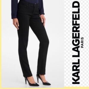 Karl Lagerfeld Jeans Black Logo Straight Cut 10